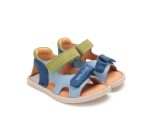 D.d.step odprti usnjeni sandali sky blue 26-31