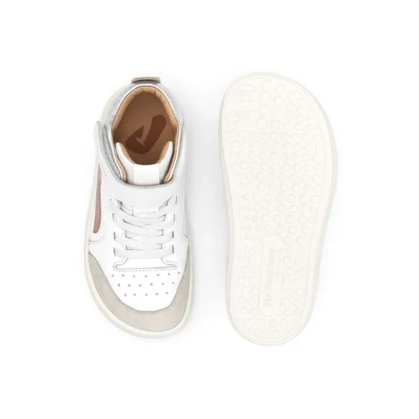 Tip toe joey usnjeni gležnarji white/rose gold 24-34 - slika 4