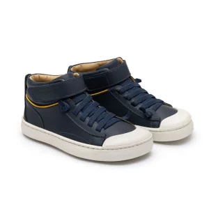 Tip toe joey usnjeni gležnarji navy/caja 24-34