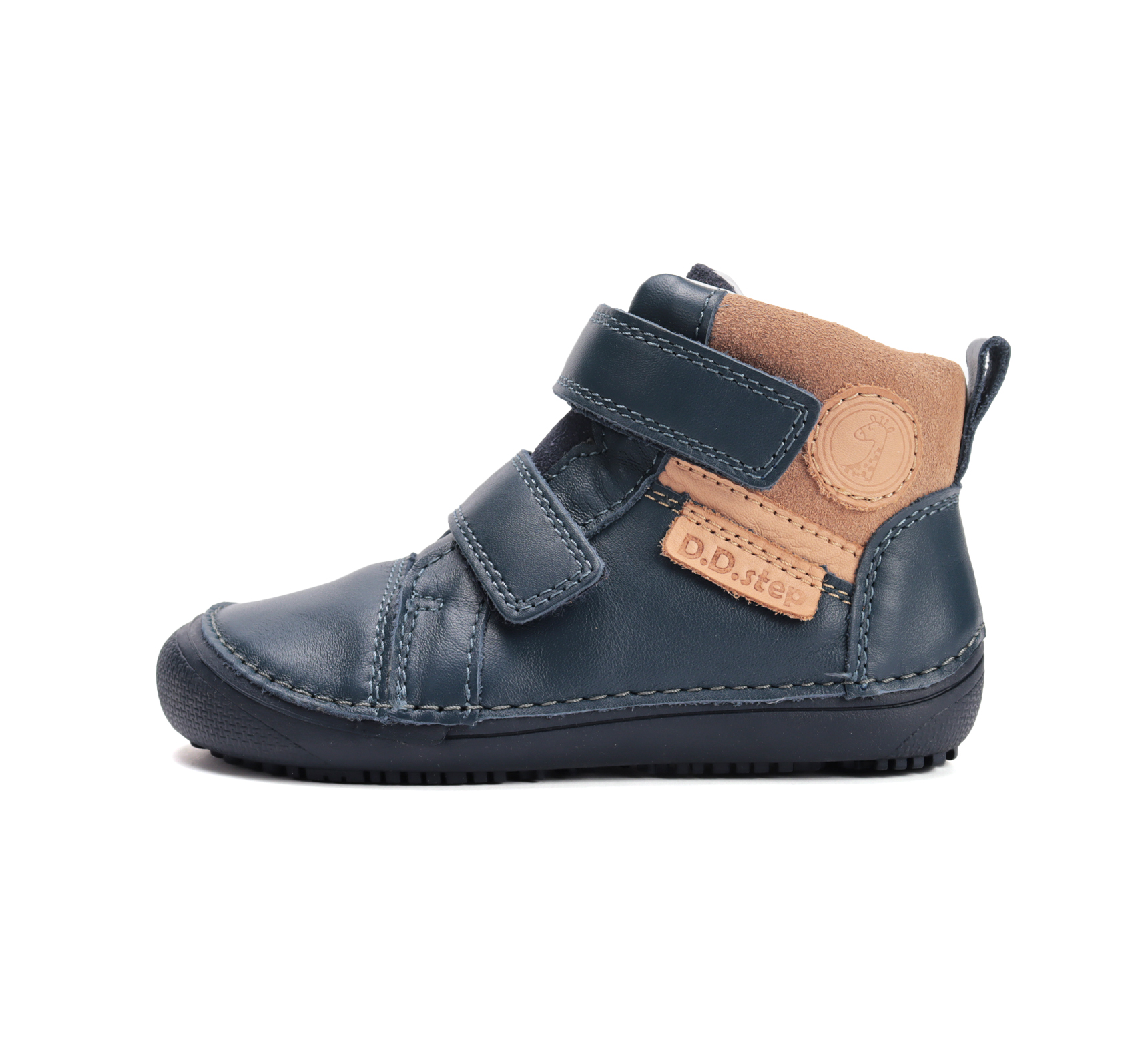 D.d.step usnjeni gležnarji črni royal blue 25-30 - slika 2