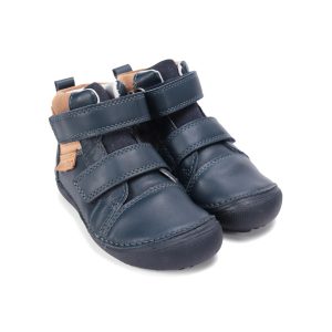 D.d.step usnjeni gležnarji črni royal blue 25-30
