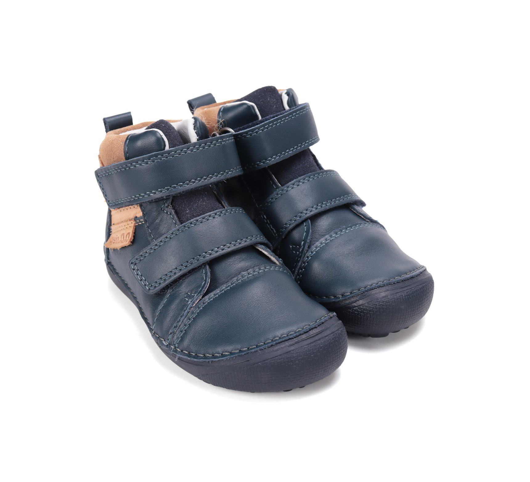 D.d.step usnjeni gležnarji črni royal blue 25-30