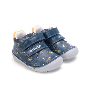 D.D.STEP-usnjeni čevlji temno modri bagri 20-25