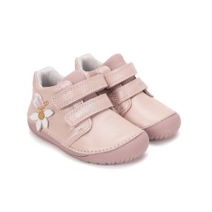 D.D.STEP-usnjeni čevlji svetlo roza rožica 20-25