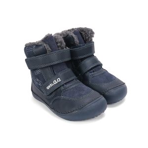 D.d.step usnjeni zimski škornji temno modri 25-30