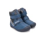 D.d.step usnjeni zimski škornji temno modri krokodil 25-30