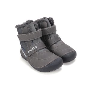 D.d.step usnjeni zimski škornji dark grey 25-30