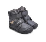 D.d.step usnjeni zimski škornji sivi 25-30