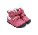 D.d.step usnjeni zimski škornji dark pink veverička 20-25