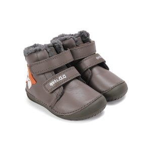 D.d.step usnjeni zimski škornji khaki lisička 20-25