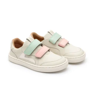 TIP TOE JOEY-usnjeni čevlji  white/pink/mint 26-34
