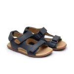 Tip toe joey usnjeni sandali odprti navy 25-33