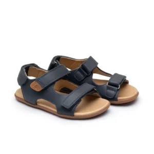 Tip toe joey usnjeni sandali odprti navy 25-33